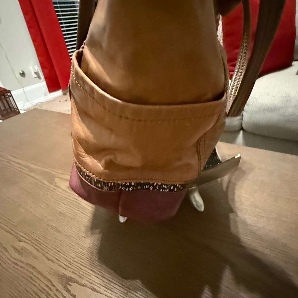 The SAK Brown Leather Shoulder Bag - Picture 4 of 7